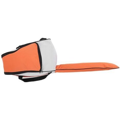 RHG Sac de rangement portable pour trononneuse en tissu Oxford pour tondeuse à gazon, étui de transport, bote de protection (orange) (1/4)