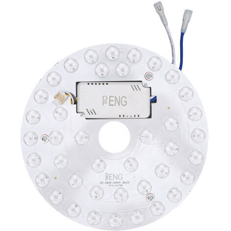 RHG Éclairage LED de remplacement pour ventilateur de plafond 7,1 pouces, 18 W, 2200 lm, 3000 K, 4200 K, 6500 K, 85-265 V