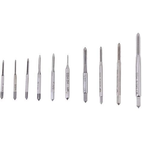 RHG M1 à M3.5 Tarauds à filetage machine, Poinçon Spirale Taraudage Fraise à Noyer Titane Conique Cylindrique Trois Taillants 10 Types de Norme M1 M1.2 M1.4 M1.6 M1.7 M1.8 M2 M2.5 M3 M (1/5)
