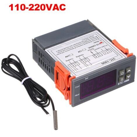RHG Régulateur de température numérique, Thermostat de refroidissement et de chauffage avec capteur NTC STC-1000(220V) (1/5)