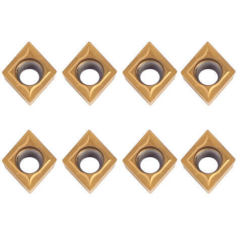 RHG CCMT09t304 Plaquette Carbure CCMT32.5 Lot de 10 Fraises en Métal dur CNC pour Outil de Tour (1/5)