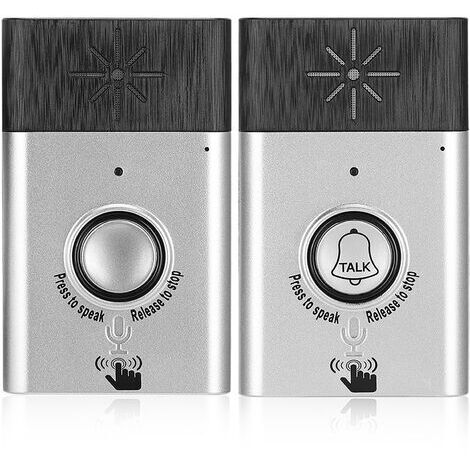 RHG Vocale sans Fil Intelligente, Interphone Bidirectionnel pour la Maison et Le Bureau Longue Distance Fort et Clair Voice Home Security Easy Install, Blanc (sans Batterie) (1/5)