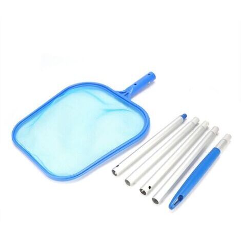 RHG Outils de nettoyage de piscine cumoire de nettoyage de filet de rteau à feuilles de piscine avec accessoires de nettoyage de tige (1/4)