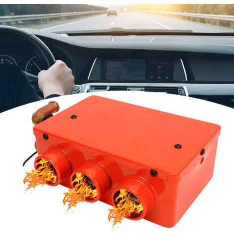 RHG Dégivreur de voiture 50WVentilateur de chauffage rouge3 sorties d'airInstallation simple pour dégivrage rapide (1/5)