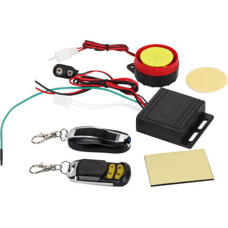 RHG Système d'alarme de sécurité antivol moto vélo télécommande 12V (1/4)