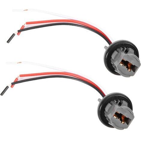 RHG 2pcs T20 Plug 7443 Support d'ampoule de voiture Adaptateur de prise Connecteur de lumière de frein à LED (1/5)