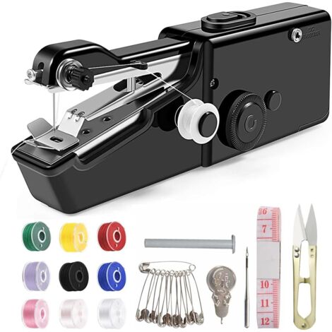 Gotrays – Machine à coudre portable pour tissus jusqu'à 1,8 mm – Léger et compact – 4 points de couture – Accessoires inclus pour débutants (1/5)