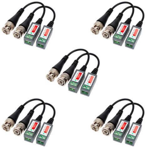 10pcs video balun transmitters utp cable cat.5 bnc 600 metres pour camera dvr-a2 Autre accessoire de vidéosurveillance