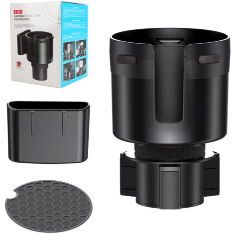 Adaptateur extensible pour porte-gobelet de voiture avec base réglable, compatible avec les bouteilles Stanley de 0,4 à 1,2 L et autres grandes bouteilles. (1/5)