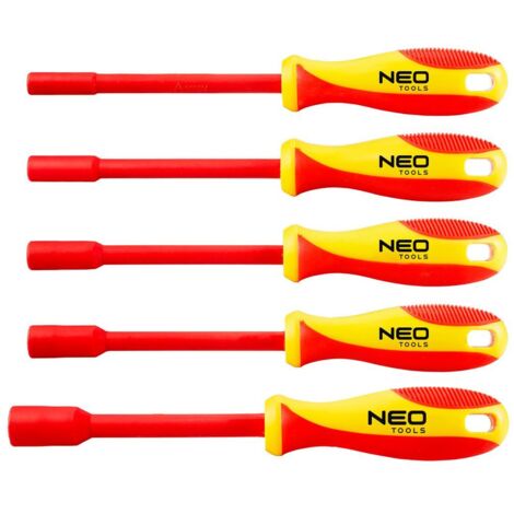 JEU DE 5 TOURNEVIS À DOUILLE ISOLÉS - T N04-145
