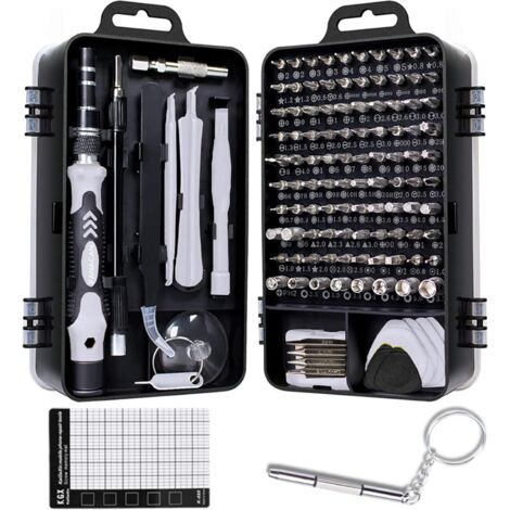 Kit Tournevis de precision, Set Outils avec Torx T2 T3 T4 T5 T6 T8 T9 T10, Etoile P2 P5, Triwing Y000, etc, pour iPhone, Macbook, Switch, PS4, Smartphone, Laptop, PC, Lunettes, Montre, etc (1/5)