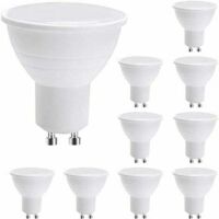 RHG LED GU10 Spotlight Bulbs,GU10 LED Light Bulbs, 7W Warm White (50W Halogen Equivalent) Energy Saving Light Bulb, 600LM 120° Beam Non-dimmable, Pack of 5