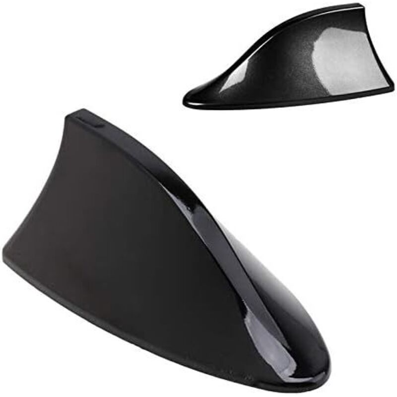 Sourcing Map Aileron Requin Universel Toit Auto Suis Signal Radio FM Antenne Noir