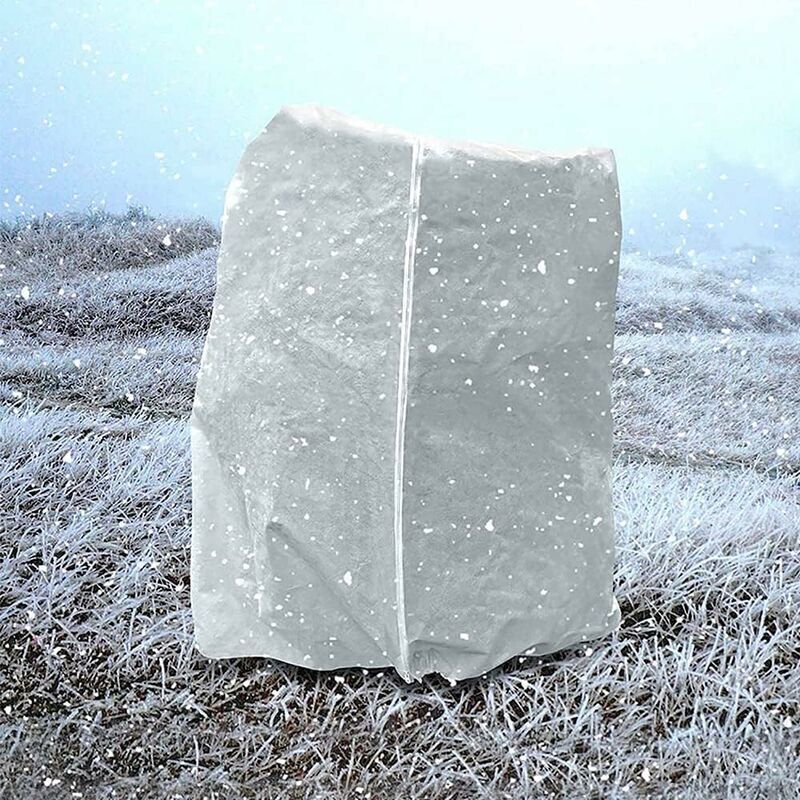 Lot De 2 Housses De Protection Hivernale Pour Plantes 1,6x1,8 M - Voile D'hivernage Avec Zip