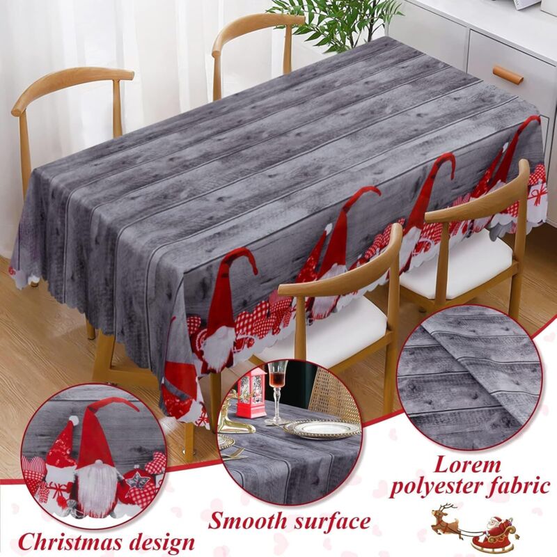 Nappe De Noël En Coton 140x180 Cm Couverture De Table De Cuisine Bordé