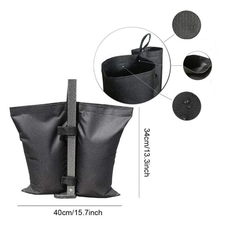 Sacs De Lestage Pour Tonnelle/tente - Lot De 4 Sacs Avec Mousquetons Et Pinces - Remplissables De Sable Ou Pierres