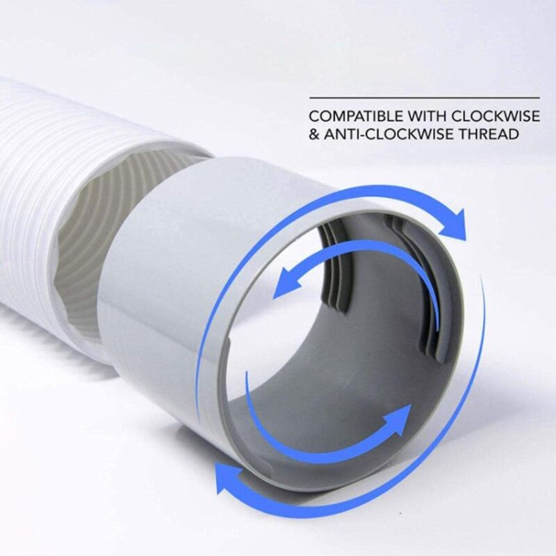 Raccord Pour Tuyau D'échappement De Climatiseur Mobile Haier - Interface Plate 150mm, Connexion étanche, Polypropylène Durable