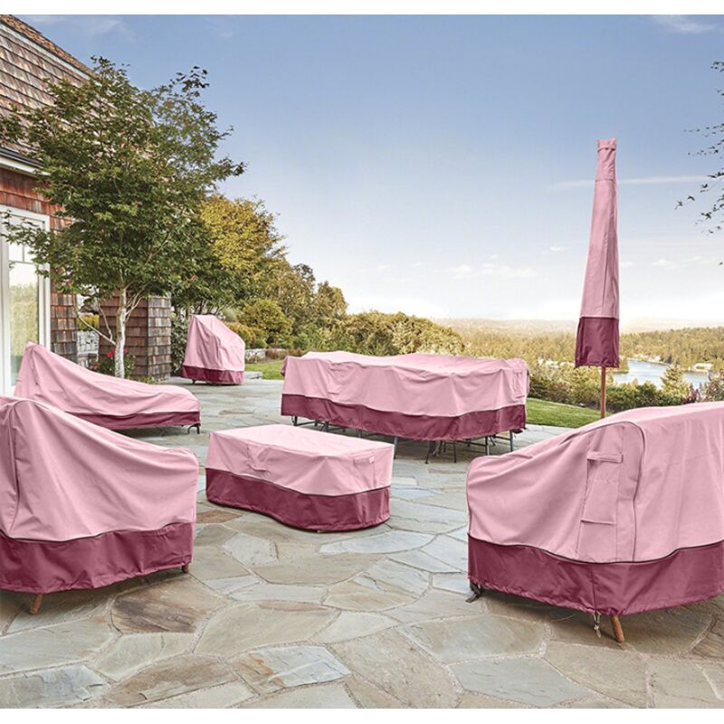 Housse De Protection Pour Canapé De Jardin - 190x90x90 Cm - Tissu Oxford 420D Imperméable Et Anti-UV - Avec Cordon De Serrage