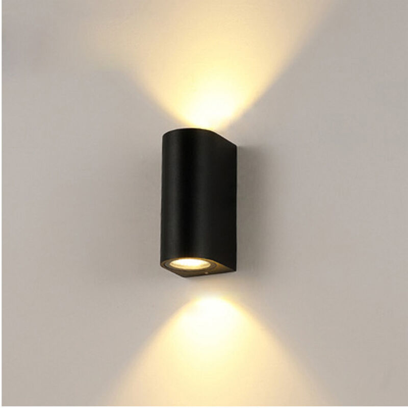 Aigostar Applique Murale Cylindrique Exterieur GU10 Aluminium