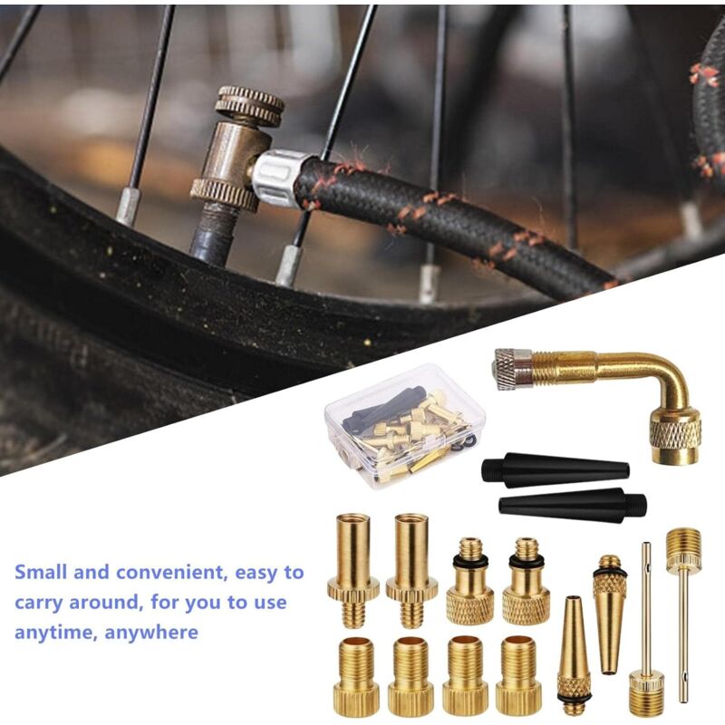 Kit Adaptateur De Valve Multifonction 5 Pièces - Compatible Bosch EasyPump, Pour Pneus Voiture, Vélos Et Ballons, Portable Et Robuste