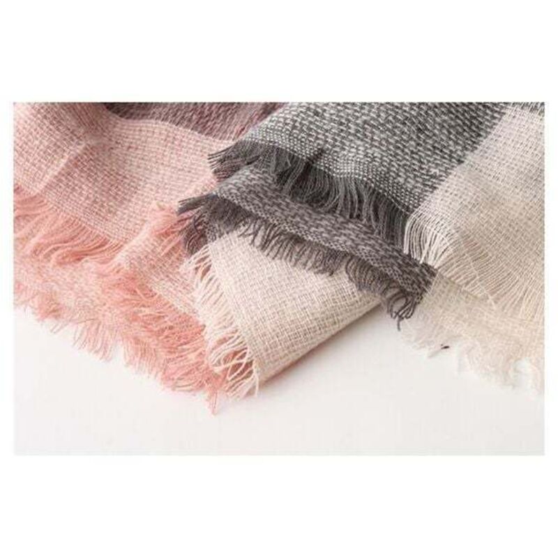 Grande Taille Femme Homme Echarpe Hiver Chaud En Cachemire Imitation Carreaux Doux écharpe épais Pull Châle Mode 200x60 Cm UWCLZOT - Prêt-à-Porter