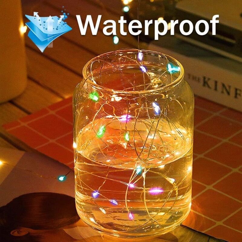 Guirlande Lumineuse LED Fil De Cuivre 9m - Scintillante Avec Minuterie - Étanche Pour Rideau, Jardin, Fêtes - Alimentation USB - 5