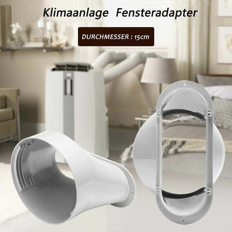 Adaptateur De Fenêtre Pour Climatiseur Mobile – Connexion Tuyau D’évacuation, ABS, Plat, 15 Cm, Facile à Installer - 13