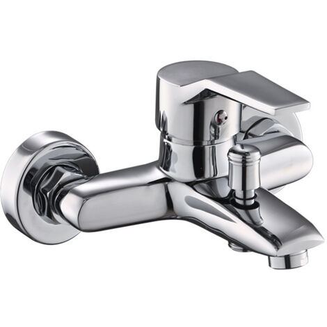 Robinet mitigeur de douche, mitigeur de douche mural, en cuivre, eau chaude et froide, en céramique, mitigeur de douche mural, mitigeur de douche à levier unique, robinet de douche (1/4)