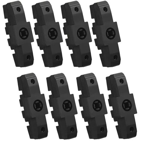 8 pièces Plaquettes de frein pour vélo de route, accessoires pour patins de frein HS11, HS22, HS33, 50 mm, noires (1/5)