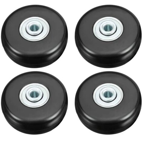 Galozzoit – Roulette de valise 50mm – Charge lourde jusqu'à 51kg – Caoutchouc muet pivotant – Lot de 4 roues de rechange pour bagages