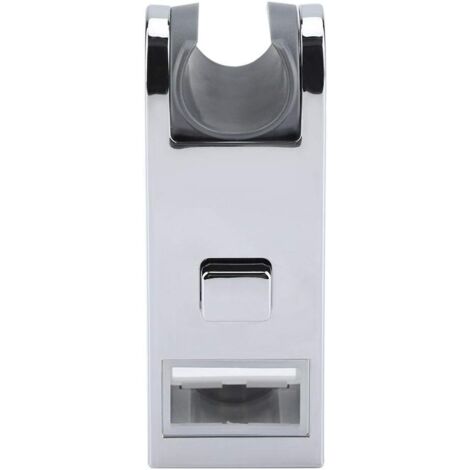 Support de Douche à Main Remplaçable pomme de douche ABS Chromé Réglable en Hauteur Curseur de Douche Barre Rail Porte-Tête Support de Salle de Bains Main de Remplacement Douche Ferroviaire Head (1/5)