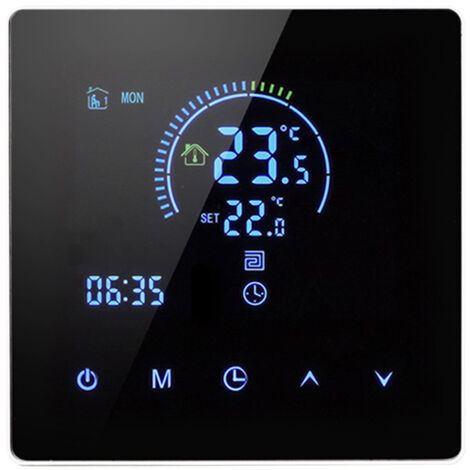 Tonchean – Thermostat de chaudière programmable 3A – Alimentation 90-240V AC – Compatible maison intelligente – Installation facile (1/5)