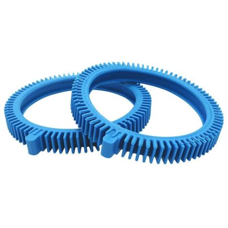 Pneus de remplacement pour nettoyeur de piscine en deux parties 896584000-143 Pneus avant bleus avec bosses (1/5)