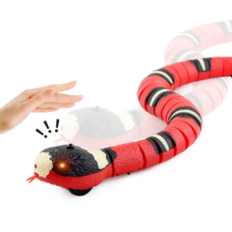 TONCHEAN Jouet interactif pour chat,Jouet de serpent pour chat, jouet de serpent intelligent, jouet de serpent électrique, jouet de chat de serpent à capteur intelligent, jouet de serpent de chat inte