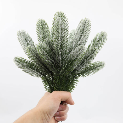Branches De Pin Illuminées Pour Noël - Décorations Lumineuses - Guirlande Artificielle Verte - 41cm - 5 Branches Avec Lumières