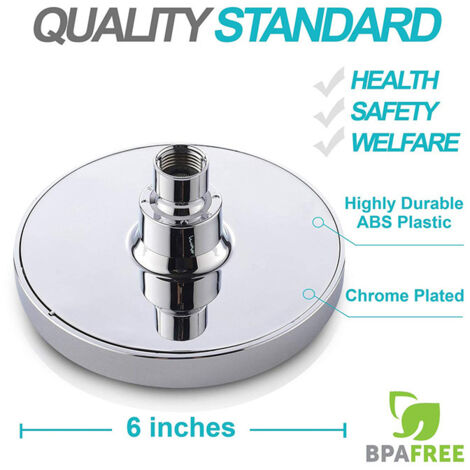 8 Pouces Rond 304 Douche Pluie Douche Haute Pression Salle De Bain Pluie Tête De