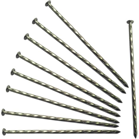 Piquets de tente de camping, lot de 20 piquets de bordure en métal galvanisé antirouille, pieux/ancres de paysage en spirale pour bordure de pavé, piquets de gazon, construction de maison, clous de me