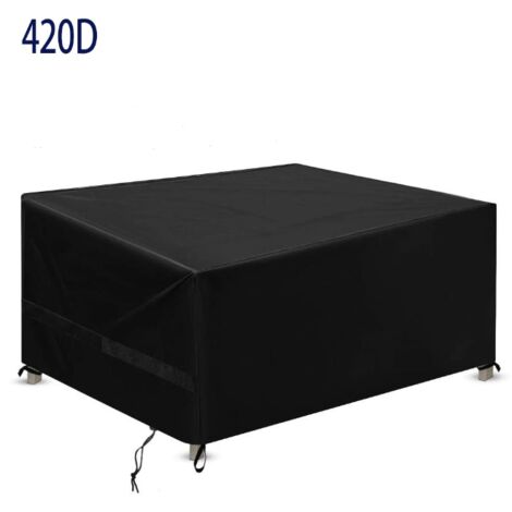 Housse Salon de Jardin, Housse De Protection Salon De Jardin Imperméable, Respirante, Coupe-Vent, Anti-UV, Housse Protection Oxford 420D Bache Table De Jardin Exterieur——180×120×74 (1/5)
