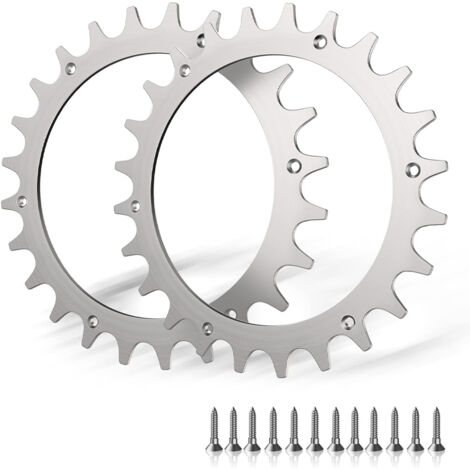 2 crampons en acier inoxydable de qualité supérieure pour modèle Worx S/M, 2 pointes à vis pour améliorer la traction en acier inoxydable, taille de roue de tondeuse à gazon robotisée 205 mm TONCHEAN
