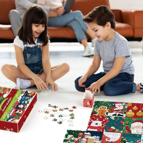 Calendrier De L'Avent Puzzle Halloween 2024 - 31 Jours De Compte à Rebours Pour Adultes Et Ados - 1008 Pièces - Décoration Murale Effrayante