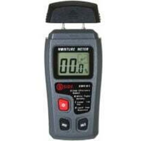 Humidimètre pour test de bois 4 modes Humidimètre portable de type pin Instrument de poche Détecteur à affichage LCD (1/5)