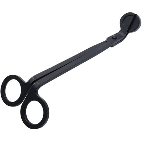 Bougie,Coupe-mèche pour bougie - Coupe-mèche - Ciseaux de mèche - Pour les amateurs de bougies parfumées - Mèche en acier inoxydable - Accessoire pour bougie - Coupe-ciseaux - noir (1/5)