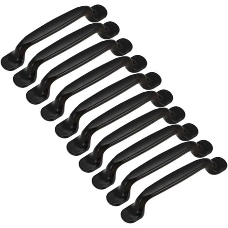 10pcs 96mm poignée meuble Poignée noir Bâton De Porte Cuisine Meuble Placard (1/5)