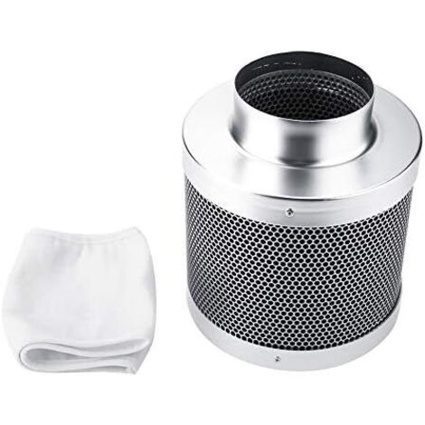 Filtre à Charbon Actif Anti-Odeur Filtre à Air d'échappement Extracteur de Filtre à Charbon Actif Léger Durable pour Plantes Serres Culture Hydroponique