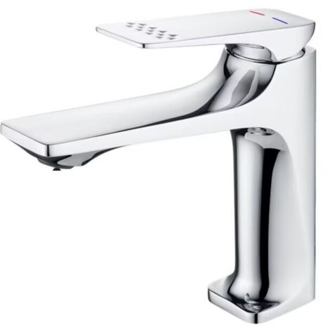 Robinet de lavabo Pistolet de lavabo anti-éclaboussures Blanc avec tuyau d'arrivée d'eau de 60 cm (1/5)