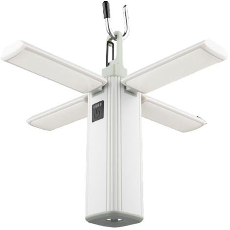 TONCHEAN Lanterne de camping solaire rechargeable 2000 mAh pliable pour tente de camping, alimentée à l'énergie solaire, 3 modes d'éclairage, lanternes solaires suspendues d'extérieur, lampes de secou