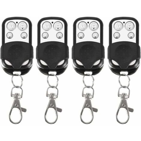 Lot de 4 télécommandes universelles pour porte de garage électrique 433 MHz (1/8)