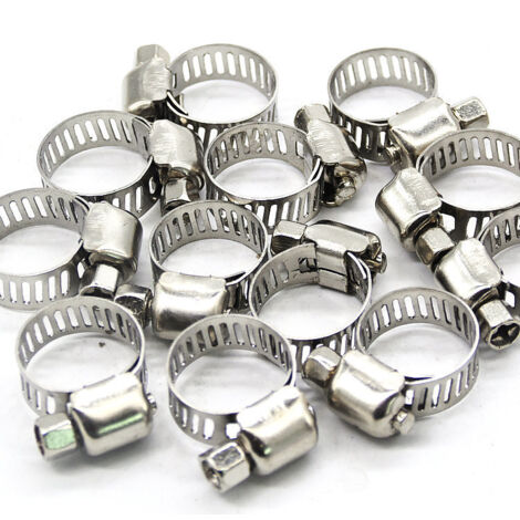 Colliers de Serrage en Acier Inoxydable Colliers de Serrage - Réglable 13-19 Mm pour Les Conduites de Carburant Pipes en Caoutchouc Clips Fixes (1/5)