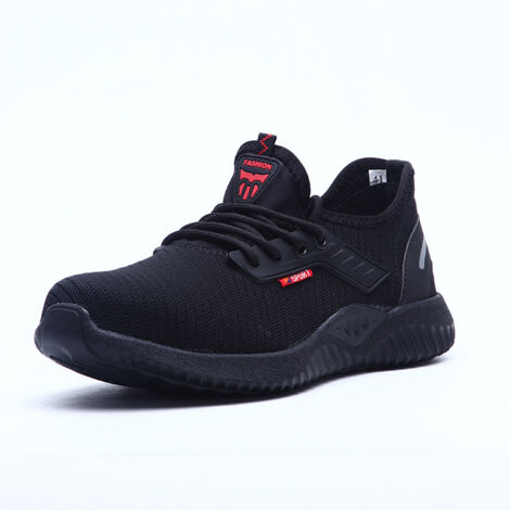 Chaussures de Sécurité Homme Femme Chaussures de Travail Légère Respirant Embout Acier Protection Basket de Securite - 45 EU (1/5)