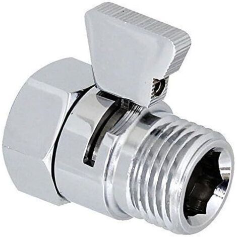 Robinet d'arrêt de douche/douchette/bidet à piston en laiton Contrôle de Débit Pièce de Rechange universelle (1/5)